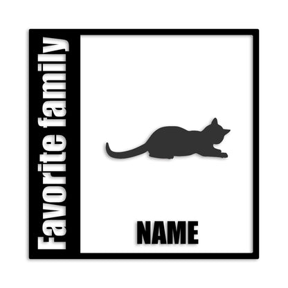 アビシニアン 文字入れ可能 ペット 猫 カッティング ステッカー (st-134-132)