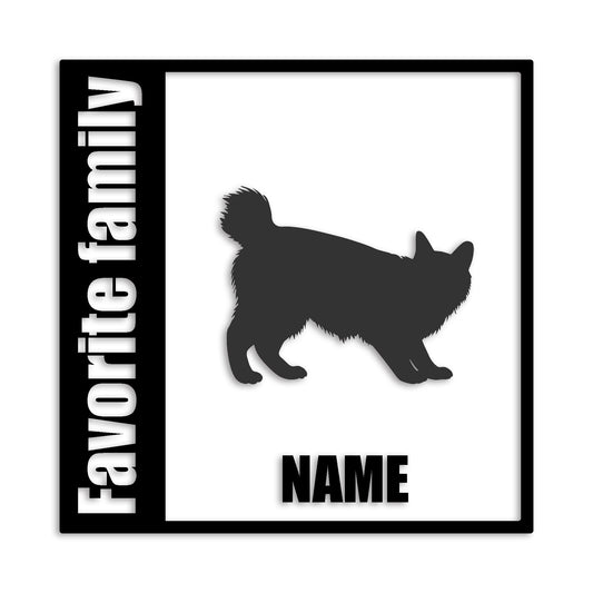 アメリカンボブテイル 文字入れ可能 ペット 猫 カッティング ステッカー (st-134-138)