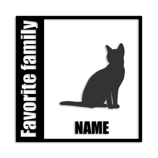 エジプシャンマウ 文字入れ可能 ペット 猫 カッティング ステッカー (st-134-140)