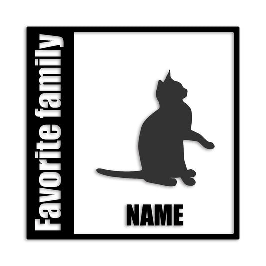 エジプシャンマウ 文字入れ可能 ペット 猫 カッティング ステッカー (st-134-141)