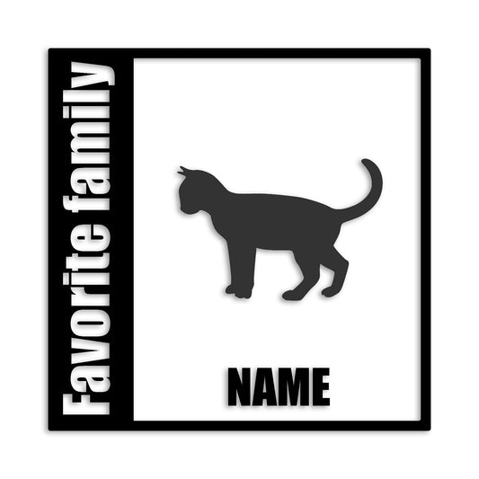 オシキャット 文字入れ可能 ペット 猫 カッティング ステッカー (st-134-142)