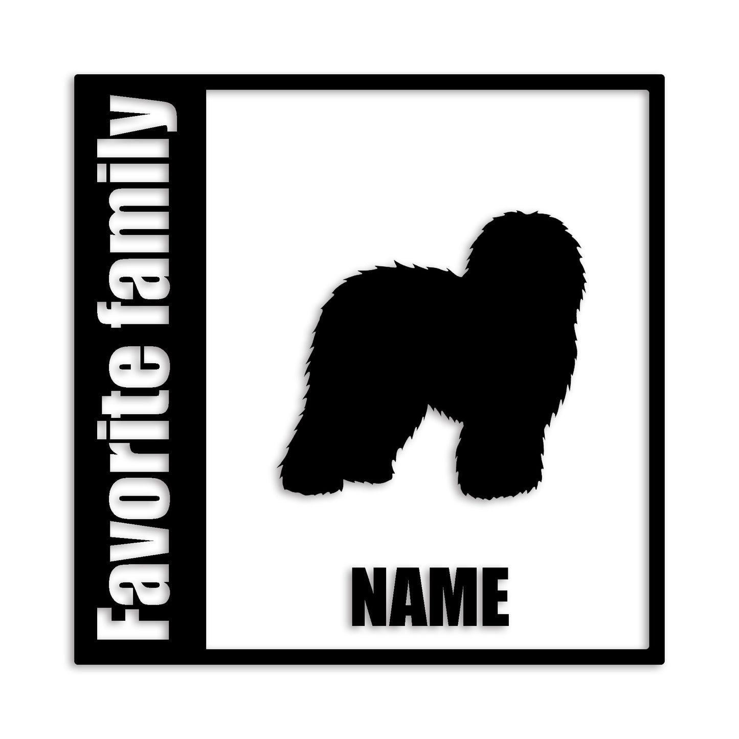 オールドイングリッシュ 文字入れ可能 ペット 犬 カッティング ステッカー (st-134-15)