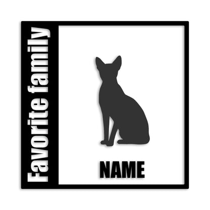 スフィンクス 文字入れ可能 ペット 猫 カッティング ステッカー (st-134-155)