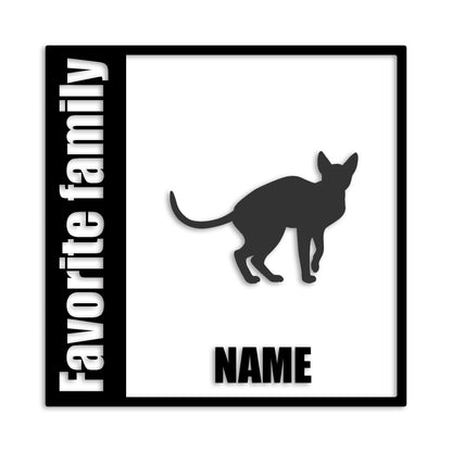 スフィンクス 文字入れ可能 ペット 猫 カッティング ステッカー (st-134-156)