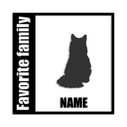 ソマリ 文字入れ可能 ペット 猫 カッティング ステッカー (st-134-157)