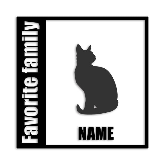 トンキニーズ 文字入れ可能 ペット 猫 カッティング ステッカー (st-134-160)