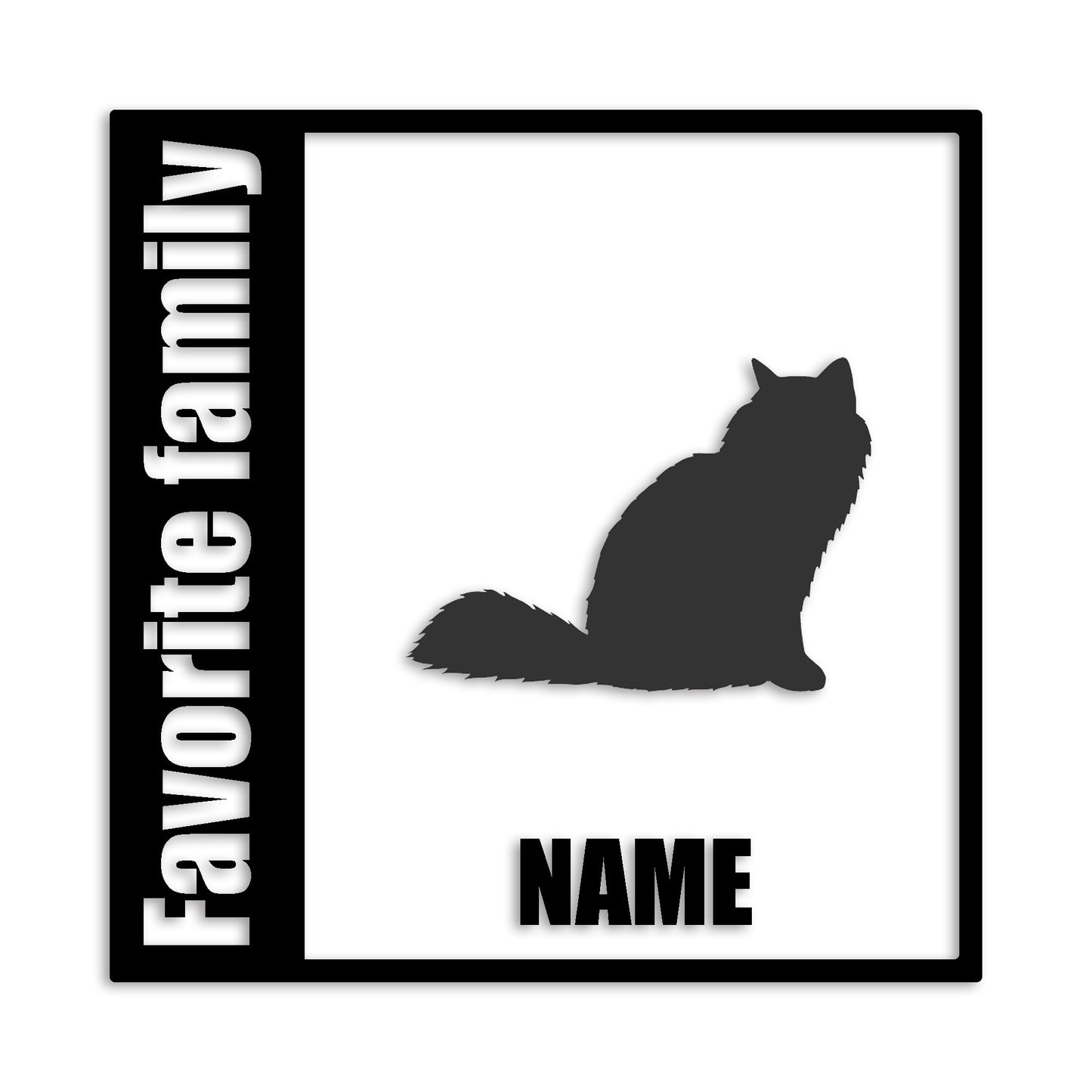 バーマン 文字入れ可能 ペット 猫 カッティング ステッカー (st-134-164)