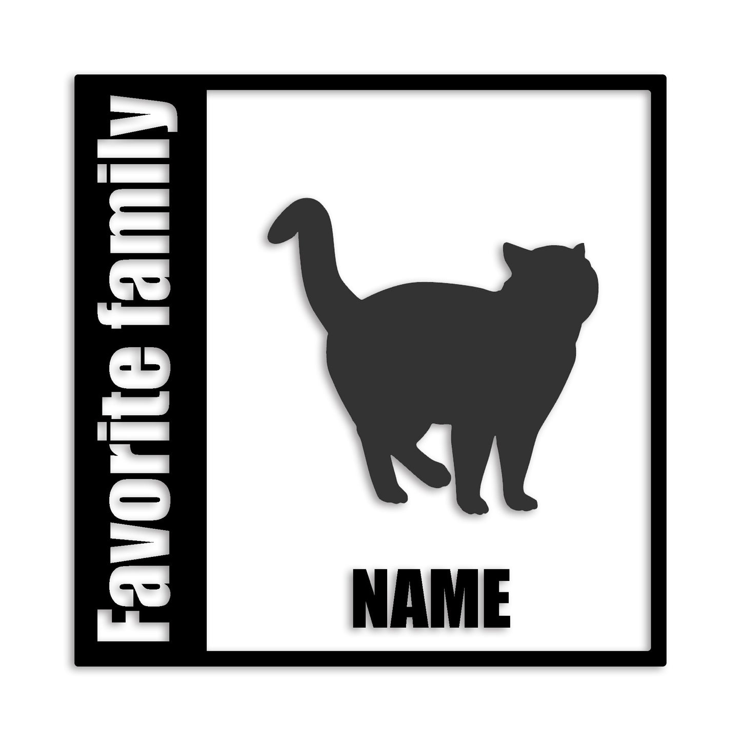 ブリティッシュショートヘア 文字入れ可能 ペット 猫 カッティング ステッカー (st-134-167)