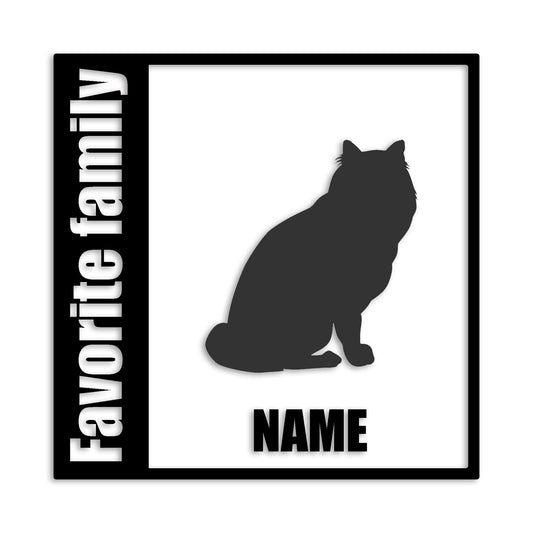 メインクーン 文字入れ可能 ペット 猫 カッティング ステッカー (st-134-174)