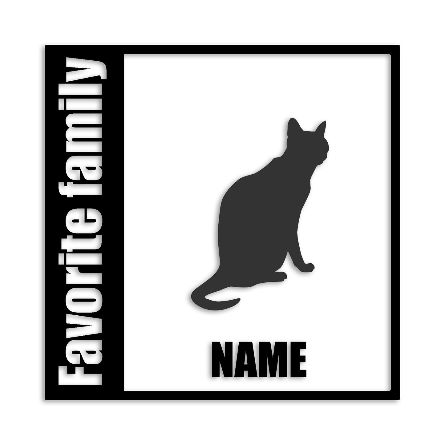 ロシアンブルー 文字入れ可能 ペット 猫 カッティング ステッカー (st-134-176)