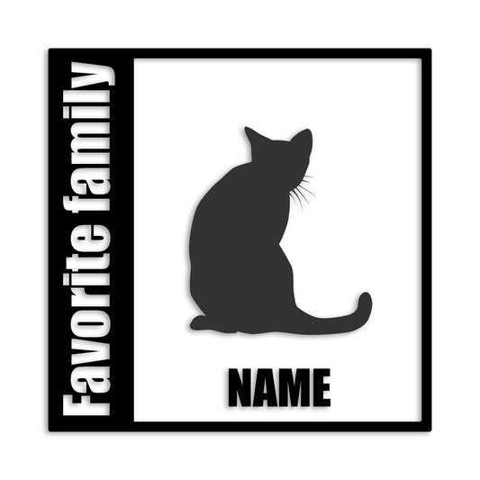 ロシアンブルー 文字入れ可能 ペット 猫 カッティング ステッカー (st-134-177)