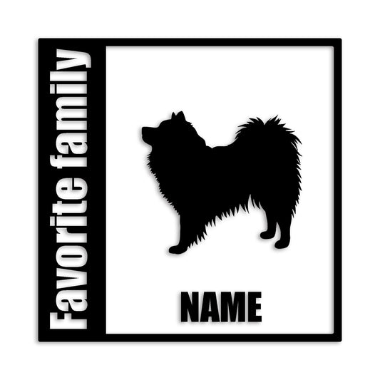 スピッツ 文字入れ可能 ペット 犬 カッティング ステッカー (st-134-38)