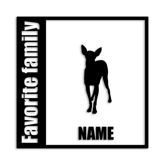 イタリアングレーハウンド 文字入れ可能 ペット 犬 カッティング ステッカー (st-134-4)