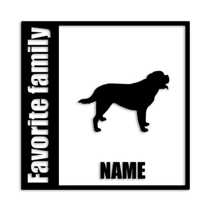 セントバーナード 文字入れ可能 ペット 犬 カッティング ステッカー (st-134-40)