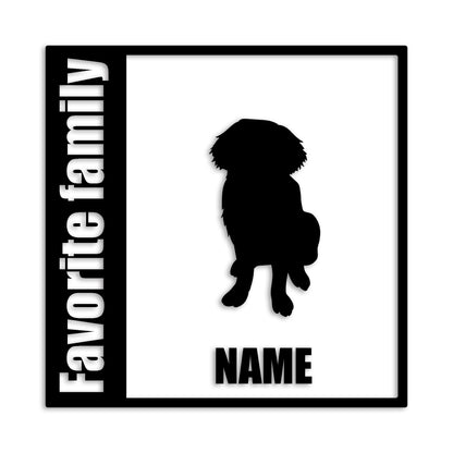 セントバーナード 文字入れ可能 ペット 犬 カッティング ステッカー (st-134-42)