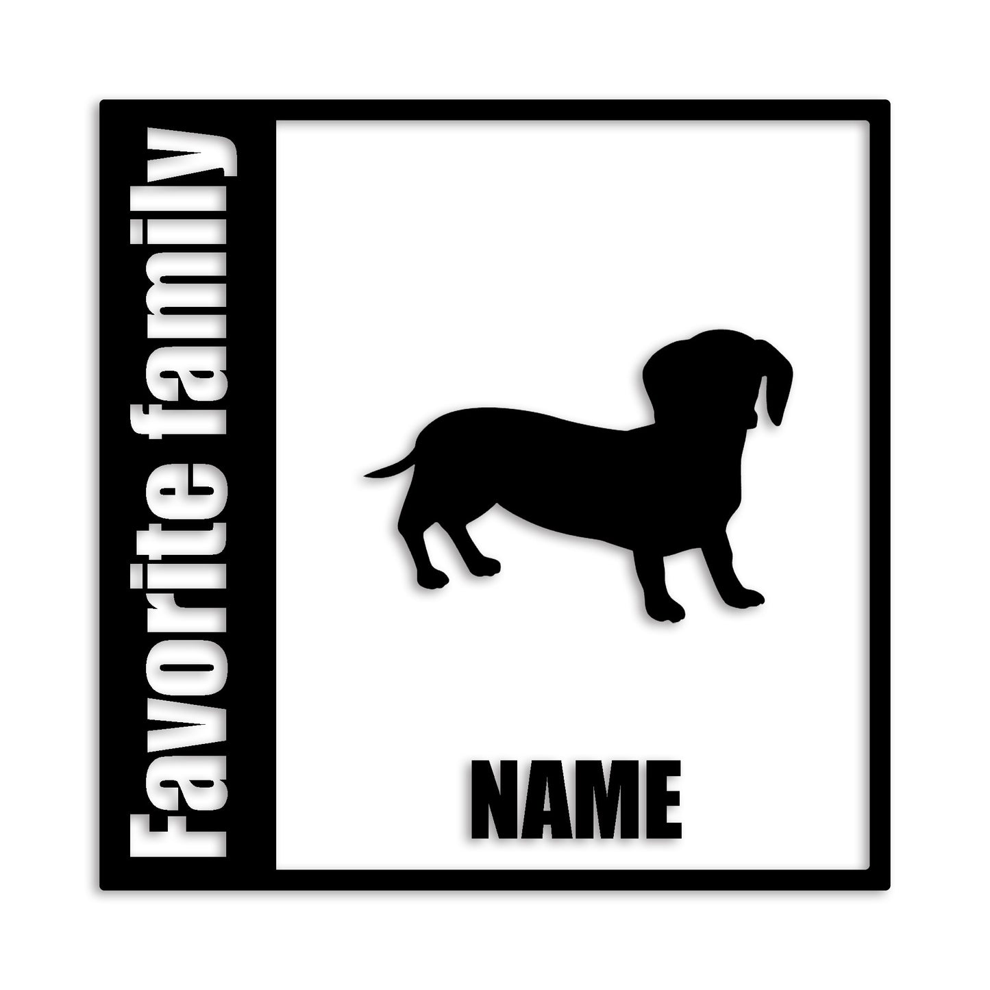 ダックスフンド 文字入れ可能 ペット 犬 カッティング ステッカー (st-134-43)