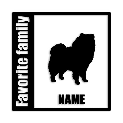 チャウチャウ 文字入れ可能 ペット 犬 カッティング ステッカー (st-134-50)