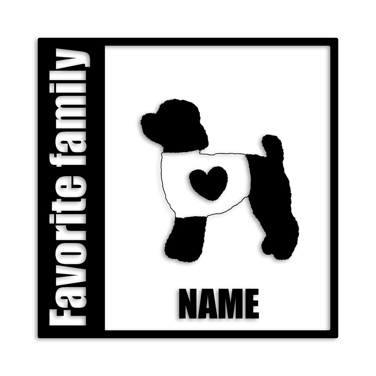 トイプードル 文字入れ可能 ペット 犬 カッティング ステッカー (st-134-55)