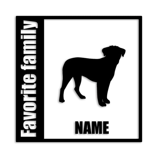 ボーダーテリア 文字入れ可能 ペット 犬 カッティング ステッカー (st-134-95)