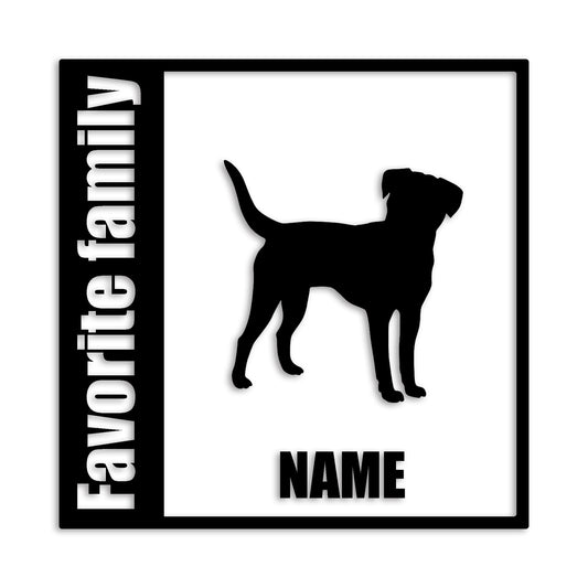 ボーダーテリア 文字入れ可能 ペット 犬 カッティング ステッカー (st-134-96)