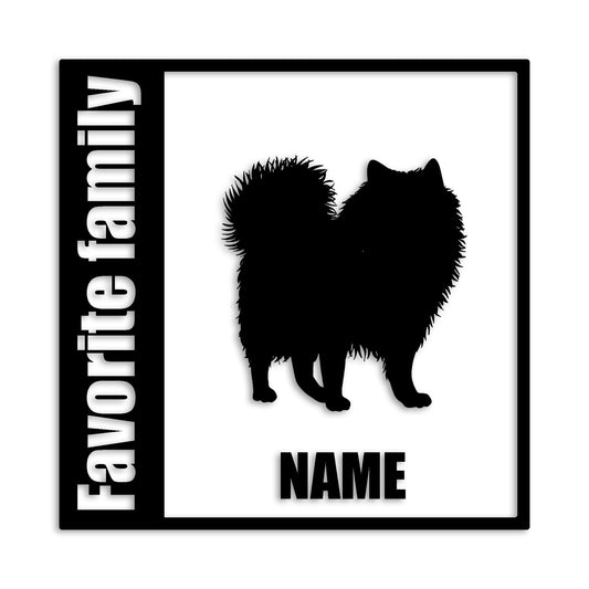 ポメラニアン 文字入れ可能 ペット 犬 カッティング ステッカー (st-134-99)