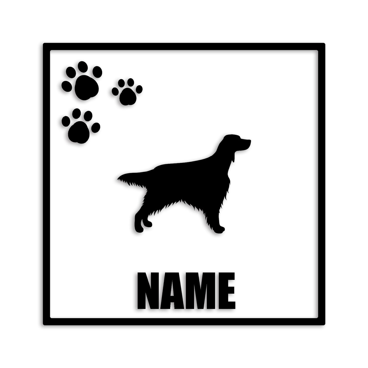 アイリッシュセッター 文字入れ可能 ペット 犬 カッティング ステッカー (st-135-1)