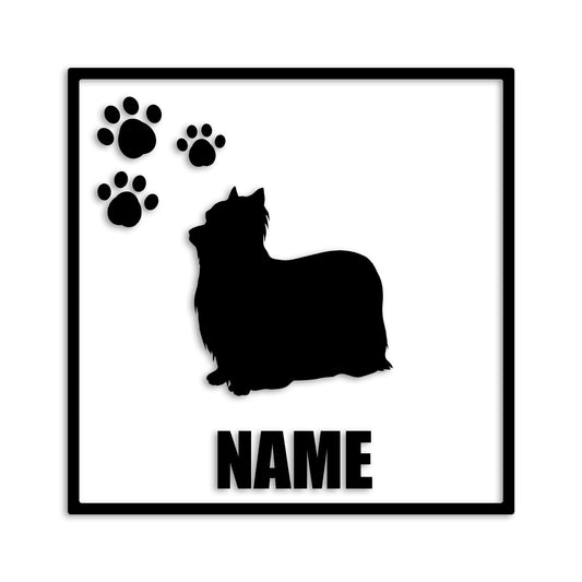 ヨークシャーテリア 文字入れ可能 ペット 犬 カッティング ステッカー (st-135-113)