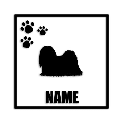 ラサアプソ 文字入れ可能 ペット 犬 カッティング ステッカー (st-135-114)