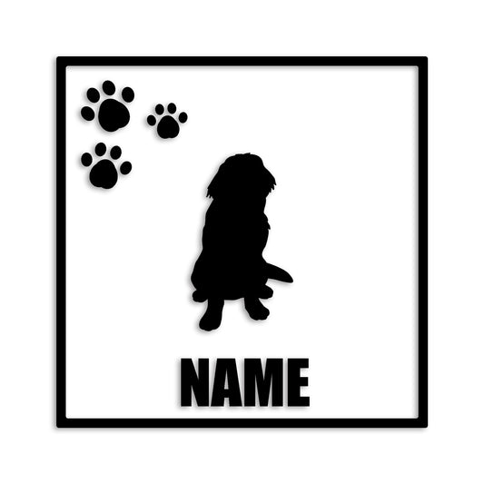 ラブラドールレトリバー 文字入れ可能 ペット 犬 カッティング ステッカー (st-135-116)