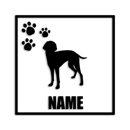 ワイマラナー 文字入れ可能 ペット 犬 カッティング ステッカー (st-135-117)