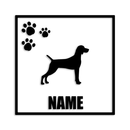 ワイマラナー 文字入れ可能 ペット 犬 カッティング ステッカー (st-135-118)