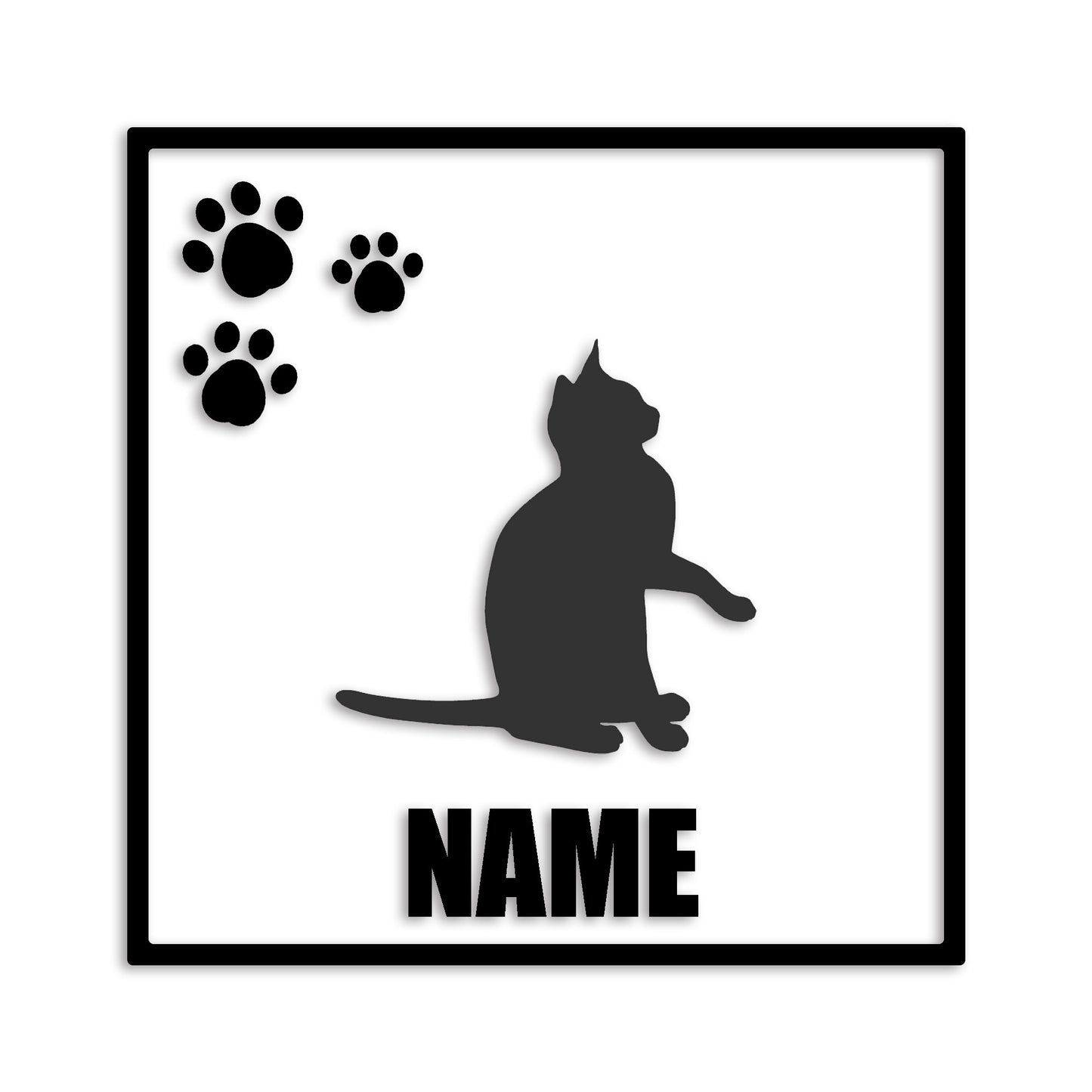 エジプシャンマウ 文字入れ可能 ペット 猫 カッティング ステッカー (st-135-141)