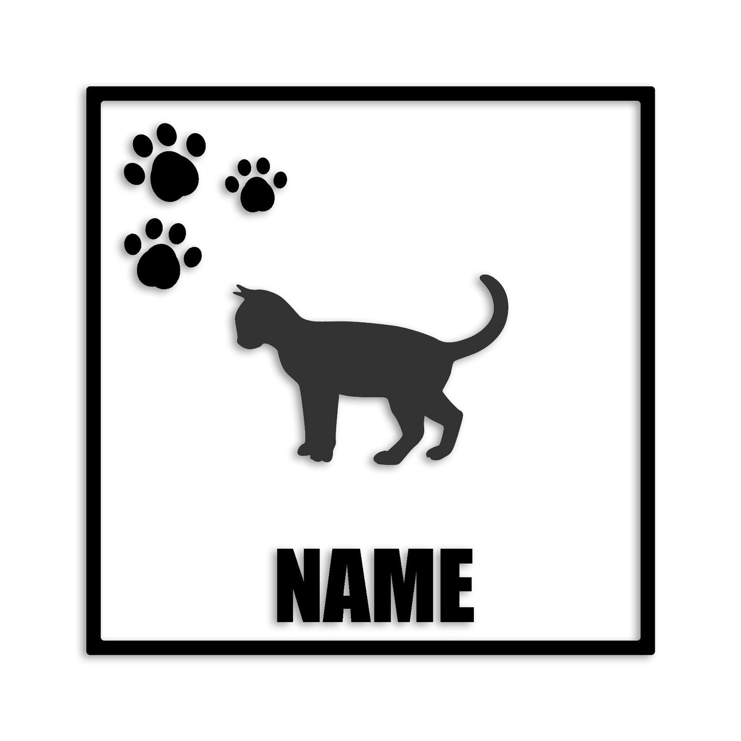 オシキャット 文字入れ可能 ペット 猫 カッティング ステッカー (st-135-142)