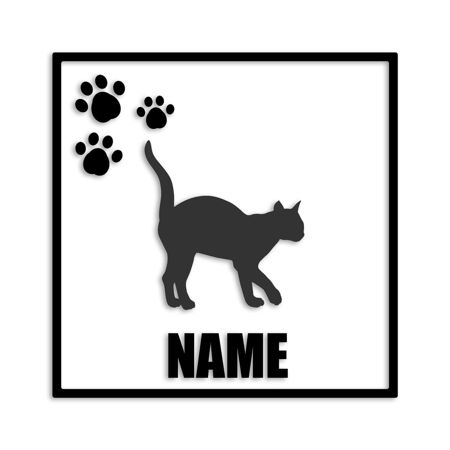シャム猫 文字入れ可能 カッティングステッカー st-135-148
