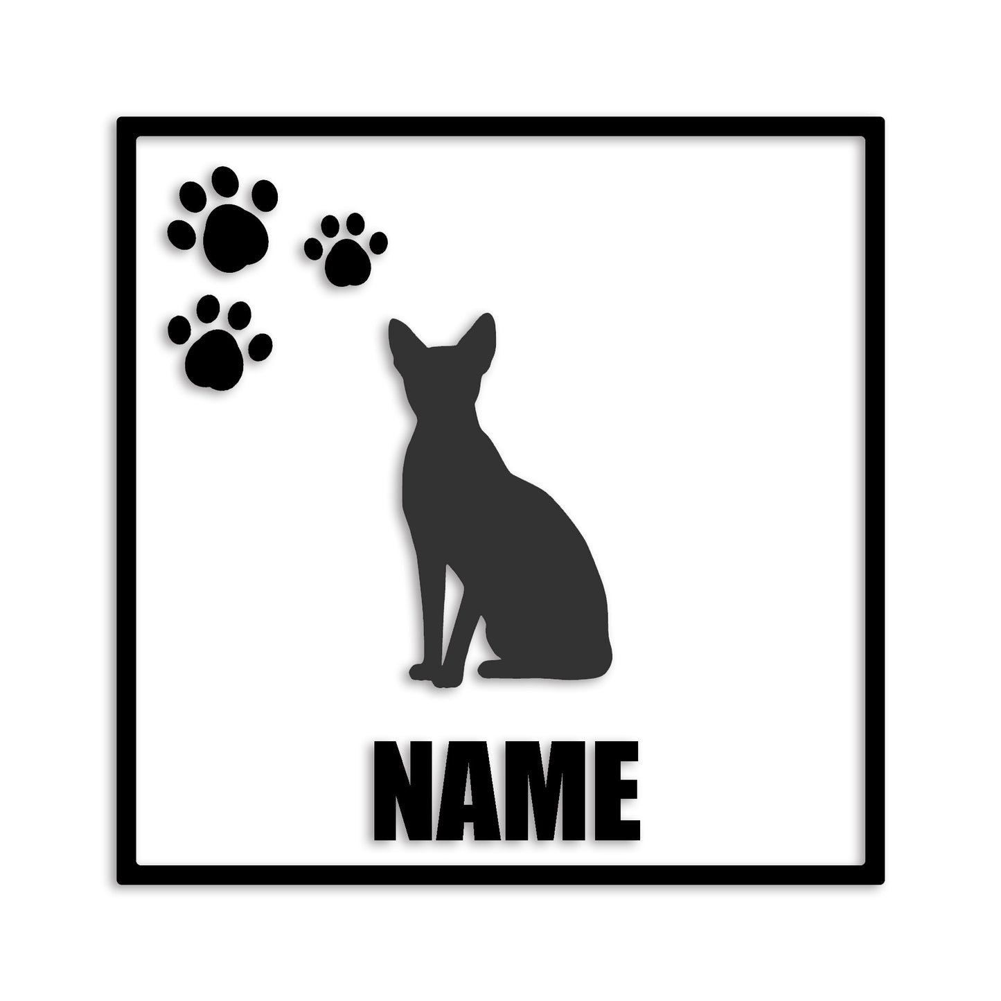 スフィンクス 文字入れ可能 ペット 猫 カッティング ステッカー (st-135-155)