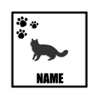 ターキッシュバン 文字入れ可能 ペット 猫 カッティング ステッカー (st-135-158)