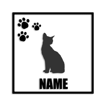 デボンレックス 文字入れ可能 ペット 猫 カッティング ステッカー (st-135-159)