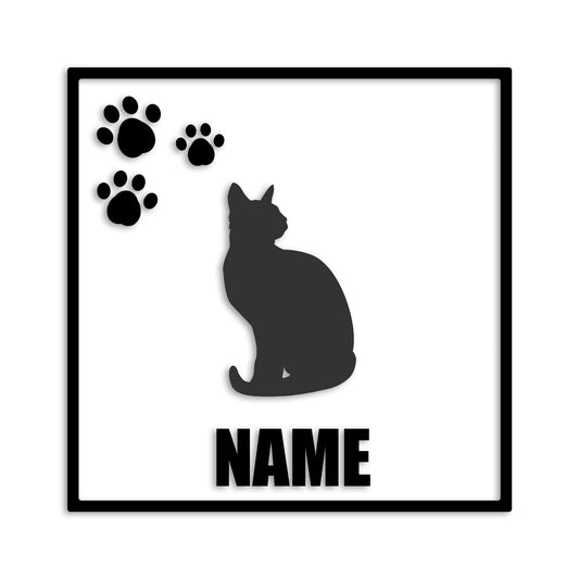 トンキニーズ 文字入れ可能 ペット 猫 カッティング ステッカー (st-135-160)