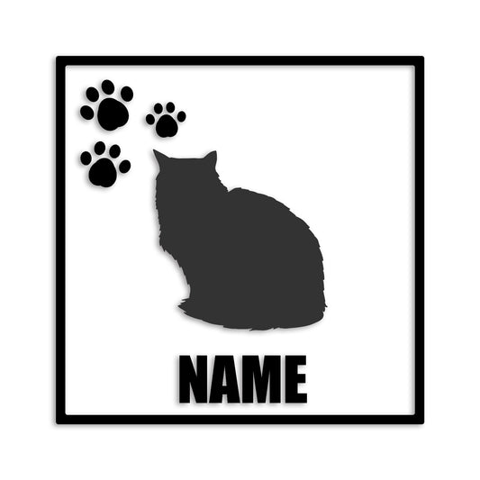 ペルシャ 文字入れ可能 ペット 猫 カッティング ステッカー (st-135-169)