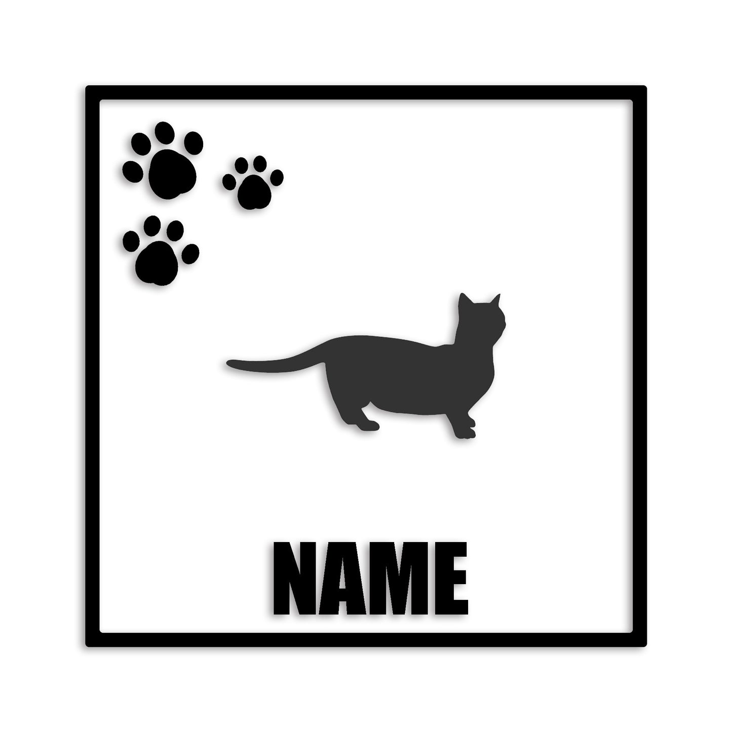 マンチカン 文字入れ可能 ペット 猫 カッティング ステッカー (st-135-172)