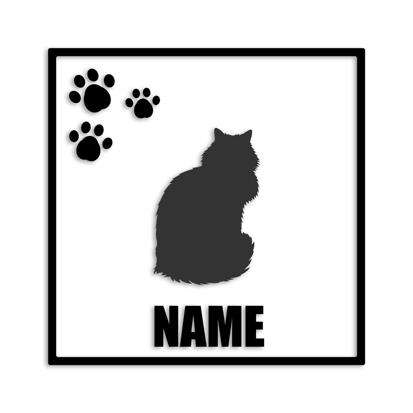 メインクーン 文字入れ可能 ペット 猫 カッティング ステッカー (st-135-173)