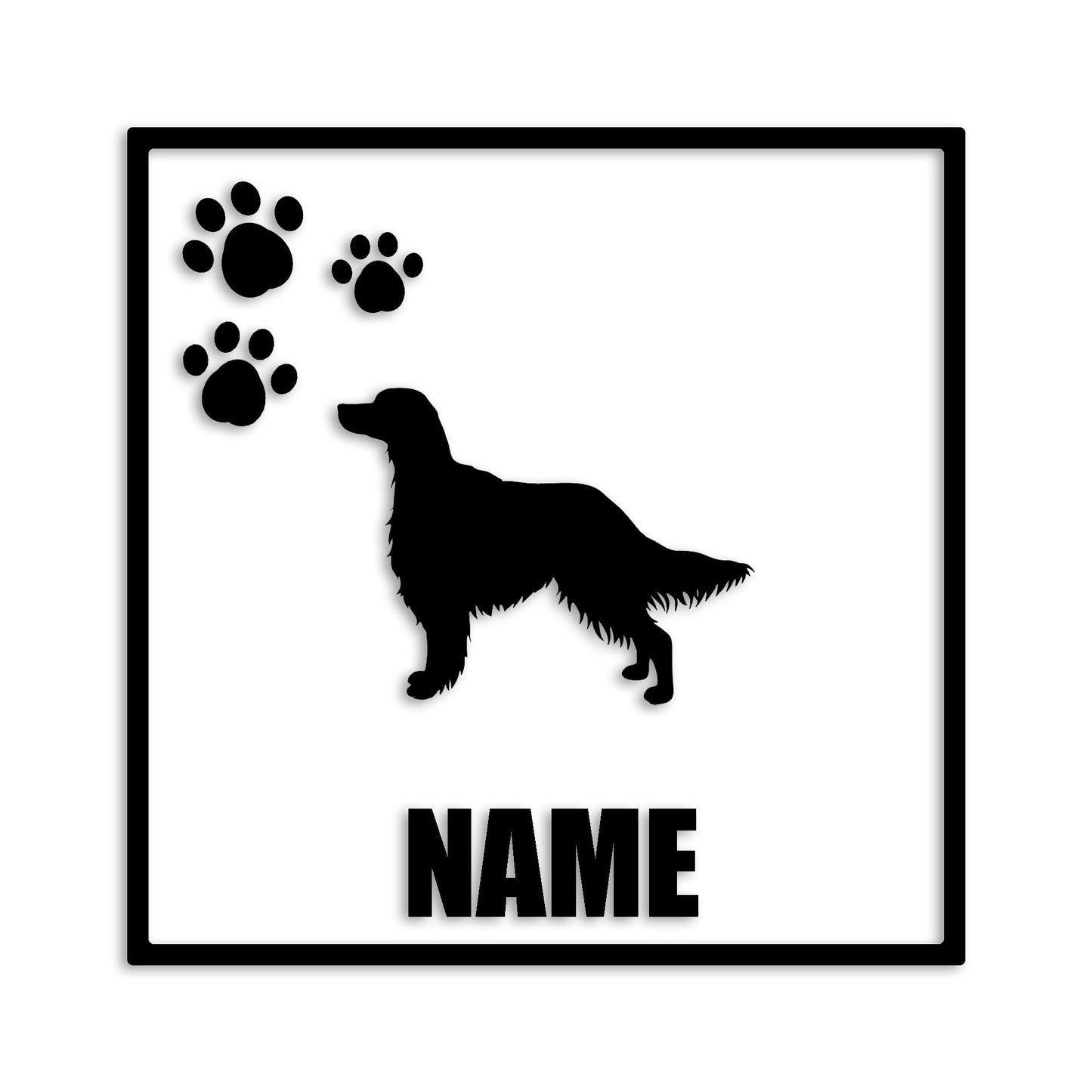 アイリッシュセッター 文字入れ可能 ペット 犬 カッティング ステッカー (st-135-2)