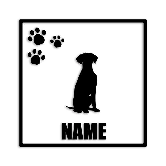 ダルメシアン 文字入れ可能 ペット 犬 カッティング ステッカー (st-135-46)