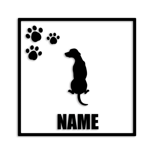 ダルメシアン 文字入れ可能 ペット 犬 カッティング ステッカー (st-135-47)