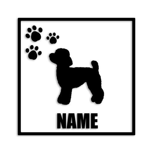 トイプードル 文字入れ可能 ペット 犬 カッティング ステッカー (st-135-56)