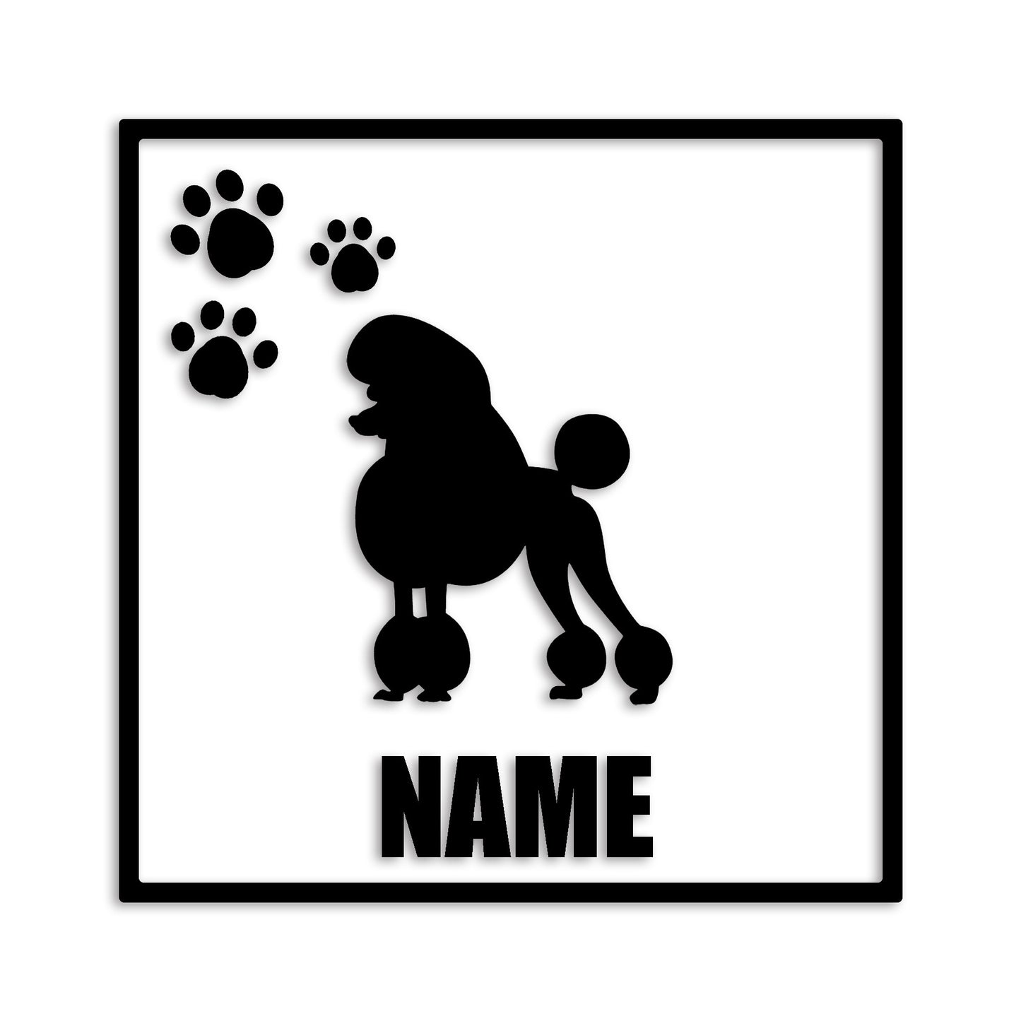 トイプードル 文字入れ可能 ペット 犬 カッティング ステッカー (st-135-58)