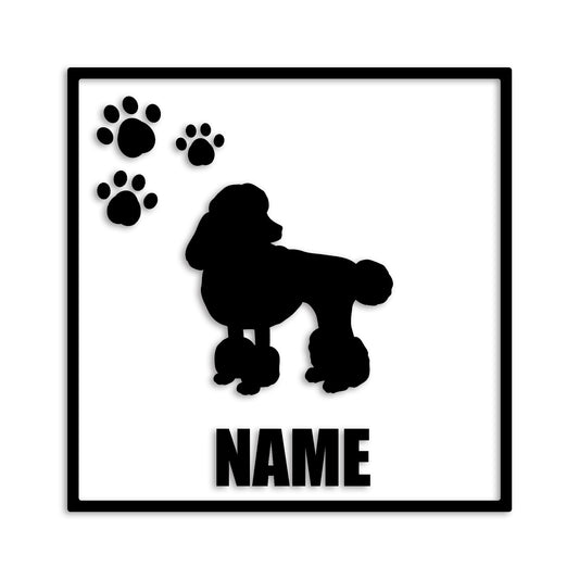 トイプードル 文字入れ可能 ペット 犬 カッティング ステッカー (st-135-59)