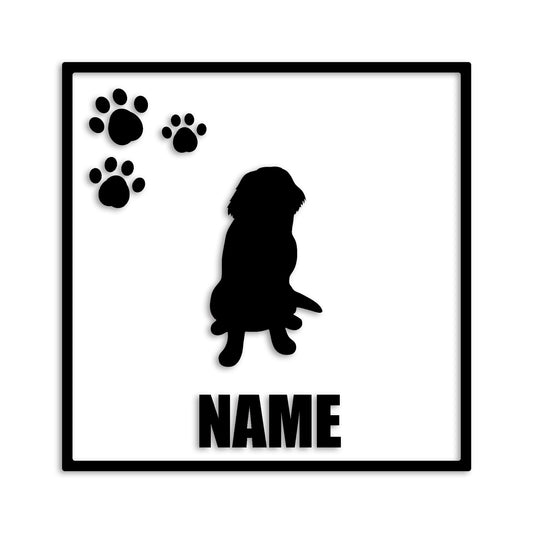 ニューファンドランド 文字入れ可能 ペット 犬 カッティング ステッカー (st-135-63)