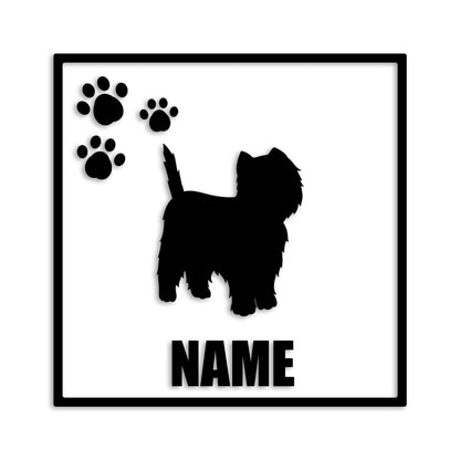 ウエストハイランドテリア 文字入れ可能 ペット 犬 カッティング ステッカー (st-135-9)