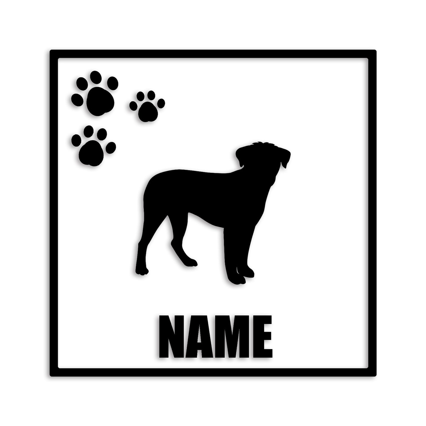 ボーダーテリア 文字入れ可能 ペット 犬 カッティング ステッカー (st-135-95)